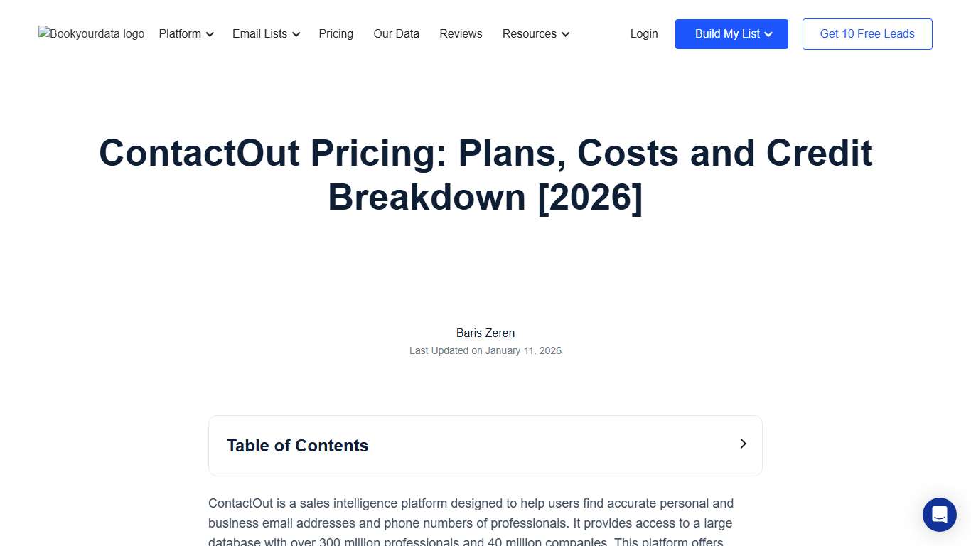 ContactOut Pricing: Plans, Costs and Credit Breakdown [2026]
